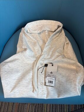 RAINFOREST Men’s Light Heather Gray Zip-Up Hoodie Sweater